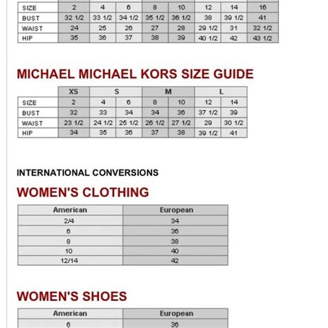 michael kors size shoes